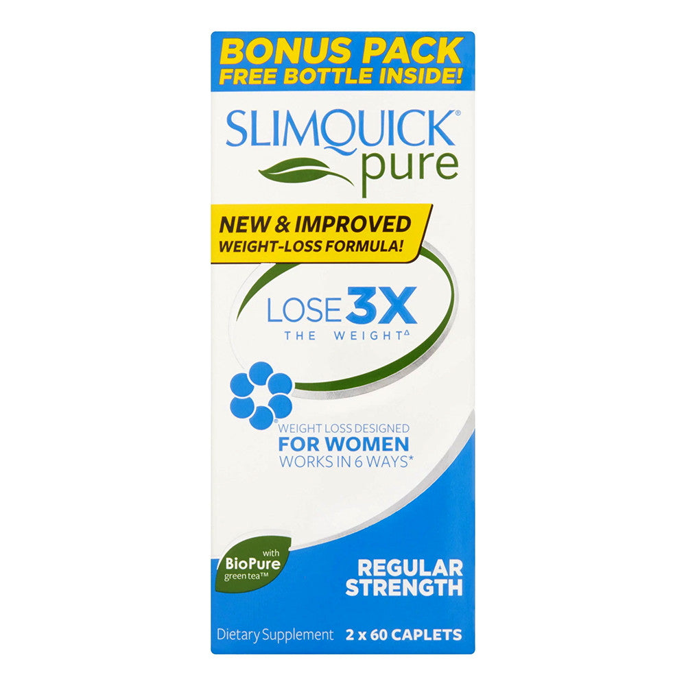 Slimquick Pure Regular Strength Caplets 2 X 60, 1 Pack